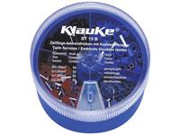 Klauke ST15B Dubbel-adereindhulzen-assortiment 0.75 mmÂ² 2.50 mmÂ² Grijs, Rood, Zwart, Blauw 200 onderdelen