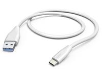 Hama USB 3.1 (gen. 1) Aansluitkabel [1x USB 3.1 stekker Aâ - 1x USB-C stekker] 1.5 m Wit