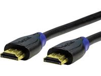 LogiLink CH0066 HDMI-kabel HDMI Aansluitkabel HDMI-A-stekker, HDMI-A-stekker 10.00 m Zwart Audio Return Channel (ARC), Ultra HD-HDMI met ethernet, Vergulde