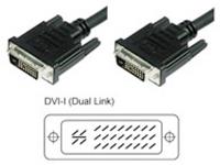 TECHly DVI Anschlusskabel [1x DVI-Stecker 24+5pol. - 1x DVI-Stecker 24+5pol.] 1.80m Schwarz