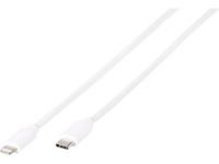 vivanco USB-C Anschlusskabel [1x USB-C™ Stecker - 1x Apple Lightning-Stecker] 1.00m Weiß
