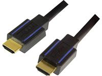 logilink HDMI Aansluitkabel [1x HDMI-stekker - 1x HDMI-stekker] 3 m Zwart