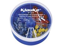 Klauke ST12B Adereindhuls assortiment 4 mmÂ² 16 mmÂ² Grijs, Geel, Rood, Blauw 100 onderdelen