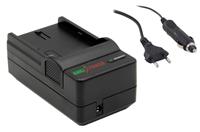 chilipower Sony NP-FM50 / NP-QM71 / NP-QM91 oplader - stopcontact en autolader