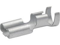KLAUKE Flachsteckhülse, Messing, 1,5-2,5mm², flach 6.3x0.8mm, nicht isoliert