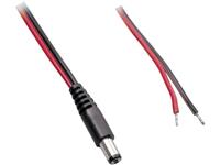 BKL Electronic Laagspannings-aansluitkabel Laagspanningsstekker - Open kabeleinde 3.50 mm 1.35 mm 1 m 1 stuks