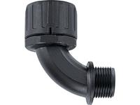 hellermanntyton HG67-90-M63-PA66-BK Schlauchverschraubung Schwarz M63 90° 1St.