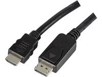 logilink HDMI / DisplayPort Aansluitkabel [1x DisplayPort stekker - 1x HDMI-stekker] 2 m Zwart