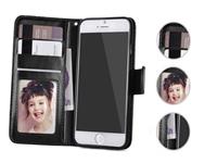 Apple Iphone 7 Wallet Case Deluxe met uitneembare softcase zwart 