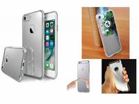 Apple Flexibele Soft Case voor  Iphone 7 met spiegel, zilver zilver 