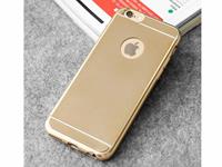 Apple Flexibele Soft Case voor de  Iphone 5, Mat Goud goud 