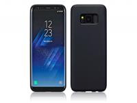 Samsung Galaxy s8 TPU Siliconen Hoesje Matte Gel Case zwart 