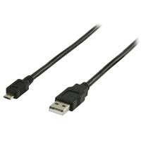 Nedis USB - micro-USB kabel 2.0 1.00m zwart