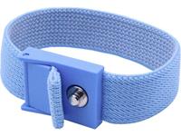 quadrios ESD-armband Blauw Drukknop 4 mm
