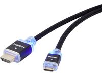 speakaprofessional HDMI Anschlusskabel [1x HDMI-Stecker - 1x HDMI-Stecker C Mini] 1.50m Schwarz Aud