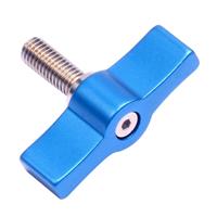 10ST T-vormige schroef multi-directionele aanpassing hand schroef aluminiumlegering handvat schroef specificatie: M6 (blauw)