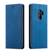 Voor Galaxy S9+ Forwenw Dream Series Oil Edge Strong Magnetism Horizontal Flip Leather Case met Holder & Card Slots & Wallet & Photo Frame(Blue)