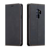 For Galaxy S9+ Forwenw Dream Series Oil Edge Strong Magnetism Horizontal Flip Leather Case with Holder & Card Slots & Wallet & Photo Frame(Black)