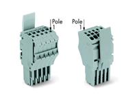 WAGO 2020-102/122-000 Connector, female Grijs 100 stuk(s)