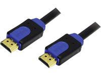 LogiLink HDMI Aansluitkabel HDMI-A stekker, HDMI-A stekker 3.00 m Zwart CHB1103 HDMI-kabel