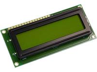 Display Electronic LC-display Geel-groen 16 x 2 pix (b x h x d) 80 x 36 x 9.6 mm