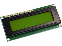 Display Electronic LC-display Geel-groen 16 x 2 pix (b x h x d) 80 x 36 x 7.6 mm