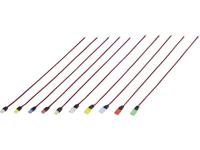 trucomponents TRU COMPONENTS TC-6649288 LED-assortiment Geel, Blue, Rood, Standaard-groen (zijdemat), Wit Vierkant Tray