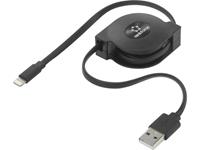 renkforce USB 2.0 Anschlusskabel [1x USB 2.0 Stecker A - 1x Apple Lightning-Stecker] 0.80m Black