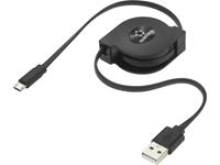 Renkforce USB 2.0 Aansluitkabel [1x USB-A 2.0 stekker - 1x Micro-USB 2.0 B bus] 0.80 m Zwart