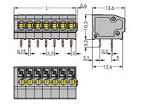 wago Federkraftklemmblock 1.50mm² Polzahl 6 Blau 220St.