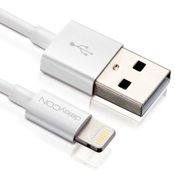 USB-Daten/Ladekabel DELEYCON MK-MK397 für Apple, 1 m, weiß