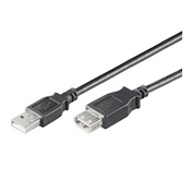 USB 2.0 Hi-Speed Verlängerung, A/A, GOOBAY 68622, 0,3 m, schwarz