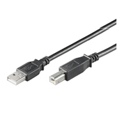 USB 2.0 Hi-Speed Anschlusskabel A/B, GOOBAY 93596, 1,8 m, schwarz