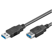 USB 3.0 Super-Speed Verlängerung, A/A, GOOBAY 93999, 3 m, schwarz