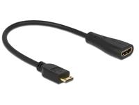 Delock Kabel High Speed HDMI mit Ethernet - mini C Stecker > A Buchse