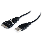 StarTech.com USB auf Micro USB iPhone / iPad und iPod Ladekabel 0,65m - USB auf Apple Dock Datenkabel