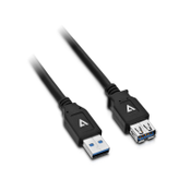 V7 USB3.0A Verlängerungskabel 2m Schwarz