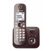 Panasonic KX-TG6821GA Telefon DECT-Telefon Braun Anrufer-Identifikation