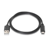 Nanocable USB 2.0, 2m 2m USB C 2 x USB A Männlich Männlich Schwarz USB Kabel