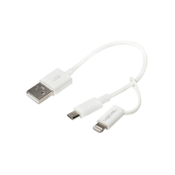 LOGILINK USB Sync-u. Ladekabel weiß, 0,15 m für iPhone 6(s), Plus, SE, iPod