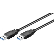 USB 3.0 Super-Speed Anschlusskabel A/A GOOBAY 93928, 1,8 m, schwarz