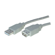 USB2.0 Verlängerungskabel, A/A, 3m, weiß
