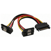 InLine 29683W 0.15m SATA Zwart SATA-kabel