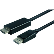 Value 11.99.5785 1m DisplayPort HDMI Schwarz DisplayPort-Kabel