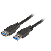 EFB Elektronik USB 3.0 A / A 3m USB Kabel 3.2 Gen 1 (3.1 Gen 1) USB A Schwarz