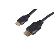 S-Conn HDMI - Mini-HDMI 2m HDMI-Kabel HDMI Typ A (Standard) HDMI Type C (Mini) Schwarz