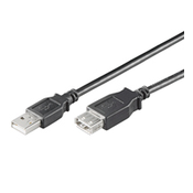 goobay USB 2.0 Hi-Speed Verlängerung, A/A 93601, 5 m, schwarz