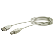 Schwaiger USB 2.0 Anschlusskabel B-Stecker/A-Stecker grau 3 m