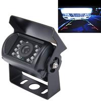 huismerk Universele 720 × 540 effectieve pixels 50HZ PAL / NTSC 60HZ CMOS II waterdicht auto Rear View back-up Camera met 18 LED-lampen DC 12-24V