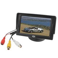 huismerk 4.3 inch TFT LCD-auto Rearview Monitor met standaard en Sun Shade(Black)